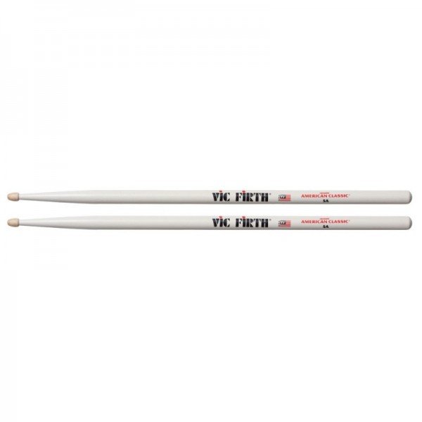 VIC FIRTH 5A WHITE AMERICAN CLASSIC