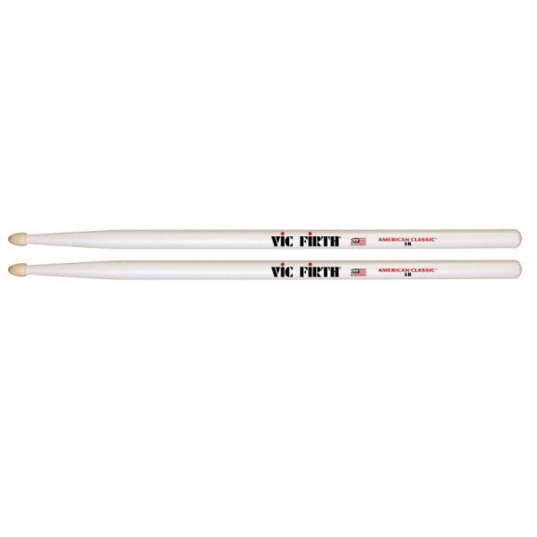 VIC FIRTH 5B WHITE AMERICAN CLASSIC