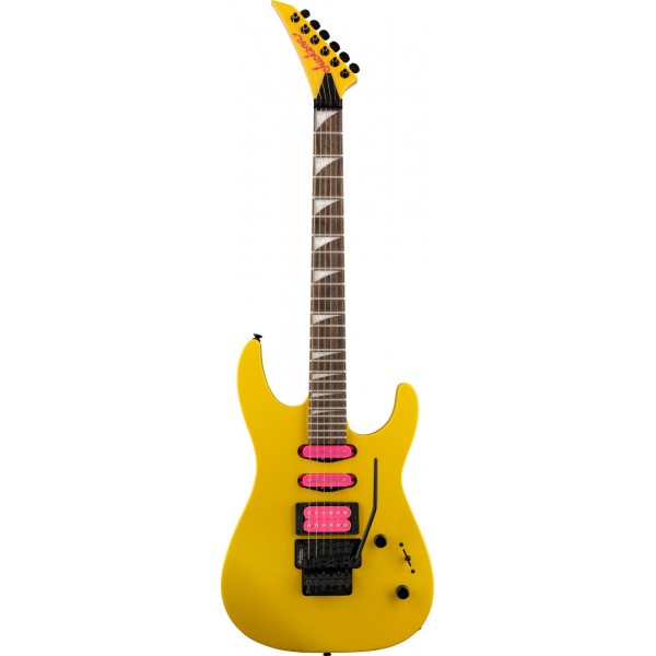 JACKSON X SERIES DINKY DK3XR HSS CAUTION YELLOW