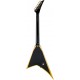 JACKSON X SERIES RHOADS RRX24 BLACK YELLOW BEVELS tras