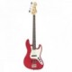 VINTAGE VJ74 BASS- CANDY APPLE RED