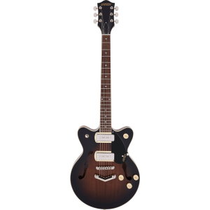 GRETSCH G2655-P90 STREAMLINER CENTER BLOCK JR. P90 V-STOPTAIL BROWNSTONE