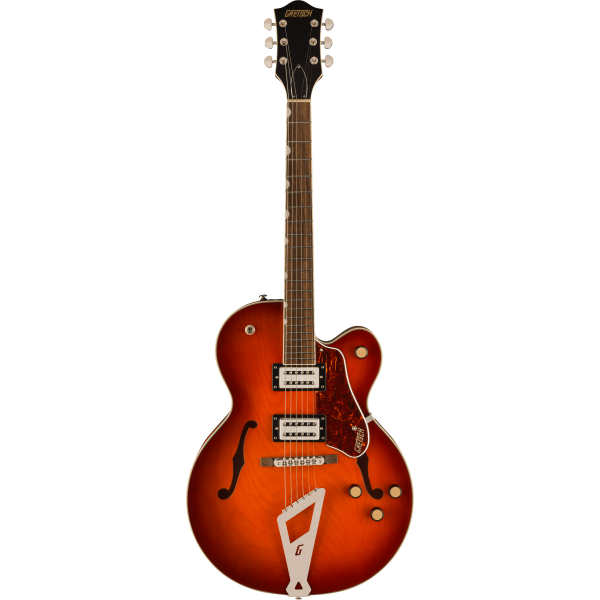 GRETSCH G2420 STREAMLINER HOLLOW CHROMATIC II TAILPIECE FIREBURST