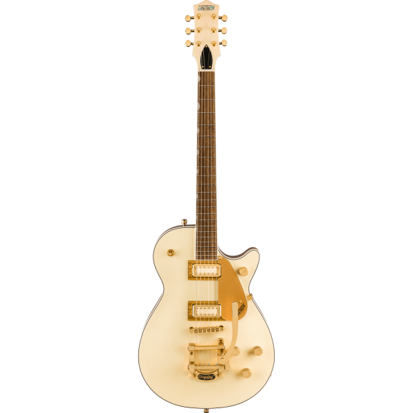 GRETSCH ELECTROMATIC PRISTINE LTD JET SINGLE-CUT BIGSBY WHITE GOLD