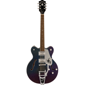 GRETSCH ELECTROMATIC JOHN GOURLEY BROADKASTER CENTER BLOCK IRIDESCENT BLACK