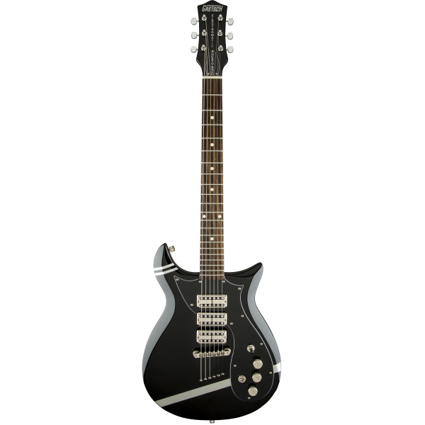 GRETSCH G5135CVT-PS PATRICK STUMP SIGNATURE CVT BLACK WITH PEWTER STRIPES