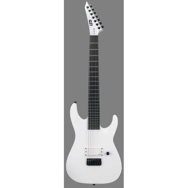 LTD M-7B HT ARCTIC METAL 7 CUERDAS SNOW WHITE SATIN