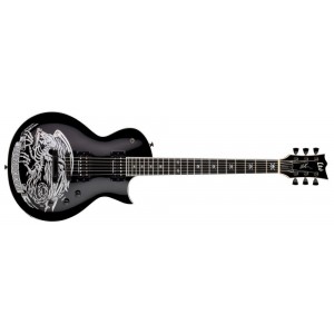 LTD WA-Warbird - Black w/ Graphic - c/estuche