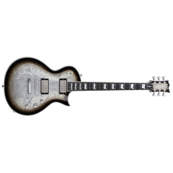 ESP ECLIPSE CUSTOM - SILVER LIQUID METAL BURST - C/ESTUCHE