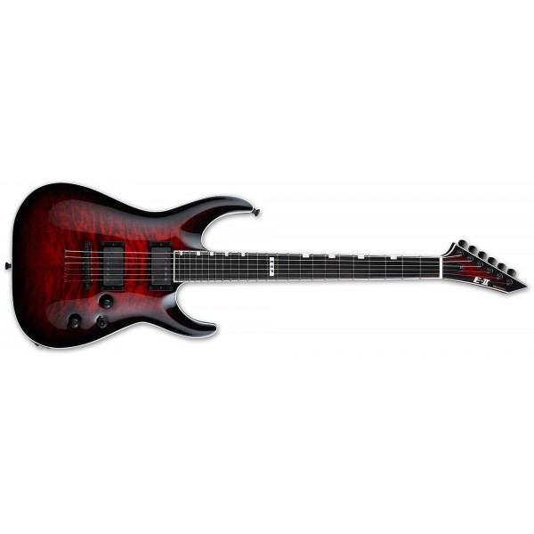 ESP E-II HORIZON NT-II EMG - SEE THRU BLACK CHERRY SUNBURST - C/ESTUCHE