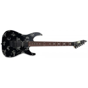 ESP KH DEMONOLOGY - BLACK W/ GRAPHIC - C/ESTUCHE