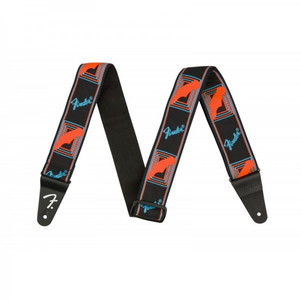 FENDER NEON MONOGRAM STRAP BLUE/ORNG