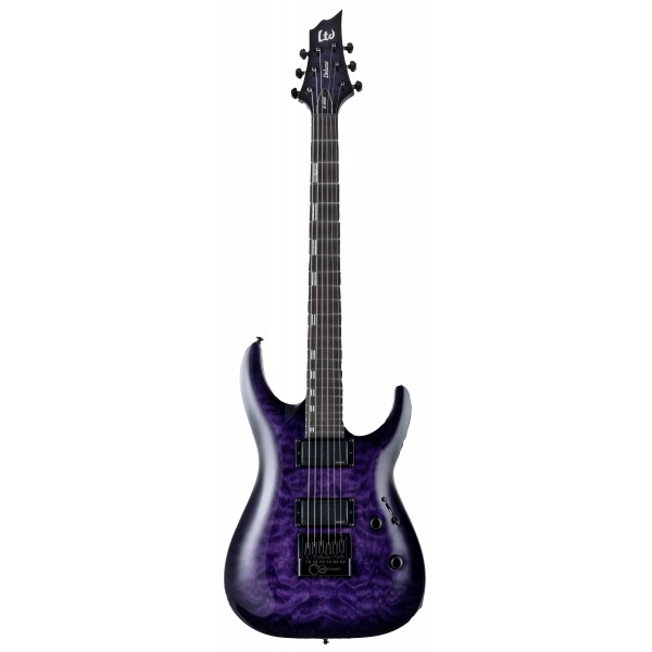 LTD H-1000 EVERTUNE QM SEE THRU PURPLE SUNBURST