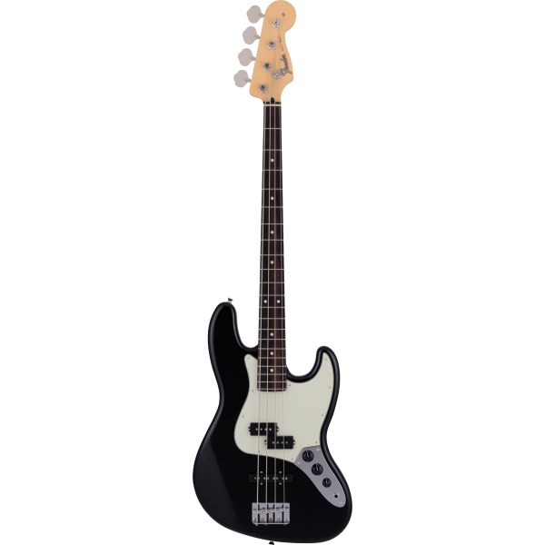 FENDER 2024 HYBRID II JAZZ BASS PJ RW BLK