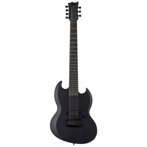 LTD VIPER-7 BARITONE BLACK METAL BLACK SATIN