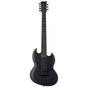 LTD VIPER-7 BARITONE BLACK METAL BLACK SATIN