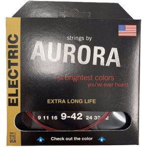 AURORA STRINGS ELECTRICA RED 09-42