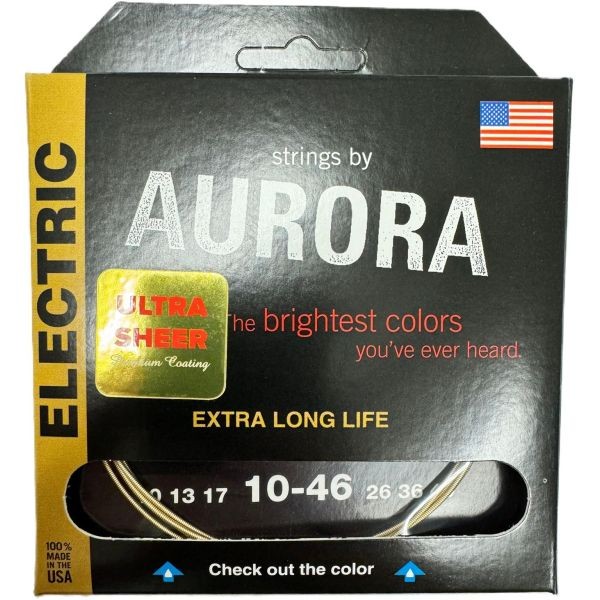 AURORA STRINGS ELECTRICA ULTRA SHEER GOLD 10-46