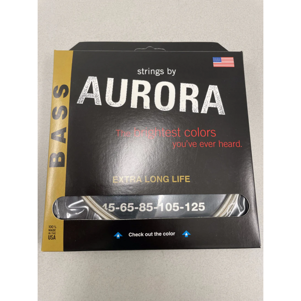 AURORA STRINGS BAJO CLEAR COAT SILVER 45-125