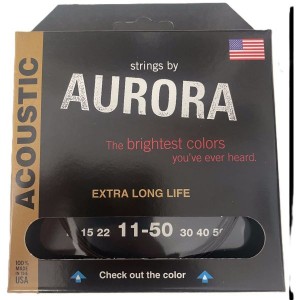 AURORA STRINGS ACUSTICA BLACK 11-50